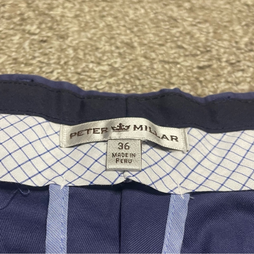 Men’s Peter Millar Lightweight Twill Shorts Size 36 - Picture 3 of 3